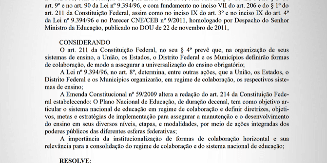Resolução nº 1, de 23 de janeiro de 2012 (MEC/CNE)